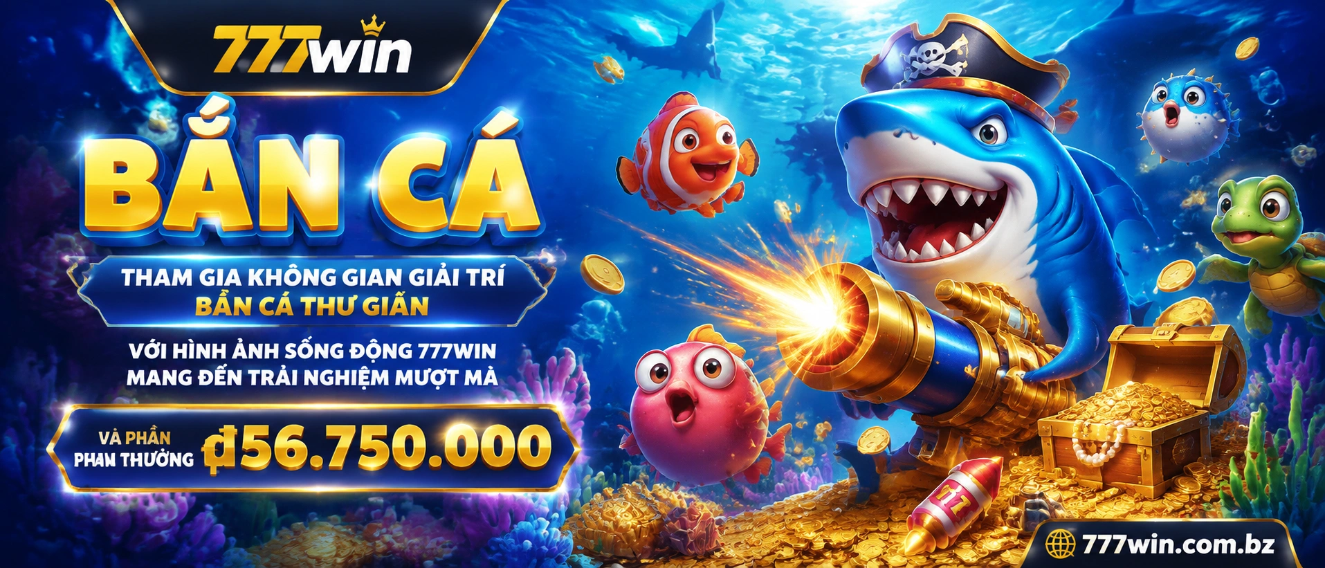 Khu vực bắn cá và quà tặng tuần